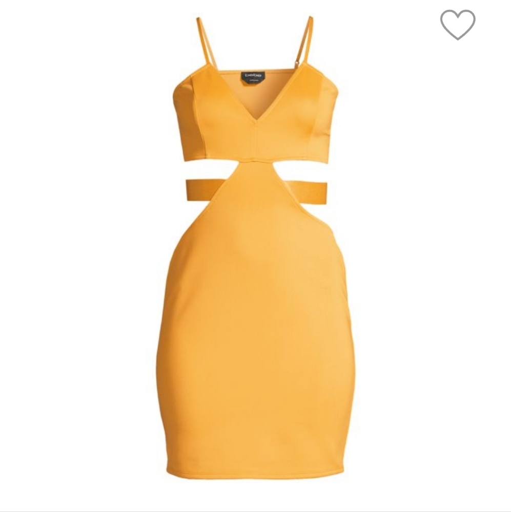 Bebe cut out bodycon dress